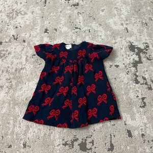 Gucci Baby Girl Blue & Red Bow Dress Size 12/18 Months